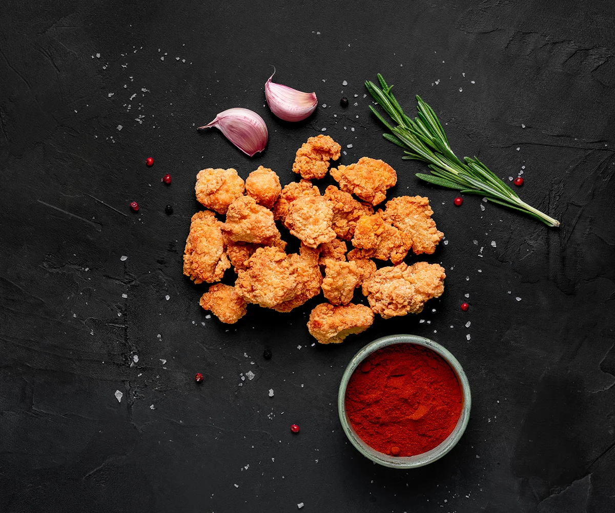 Crispy chicken bites van Jan van Ee Poelier